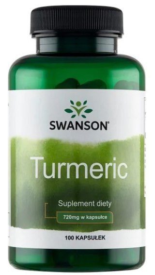 SWANSON Turmeric 720mg, 100kaps. - Kurkuma