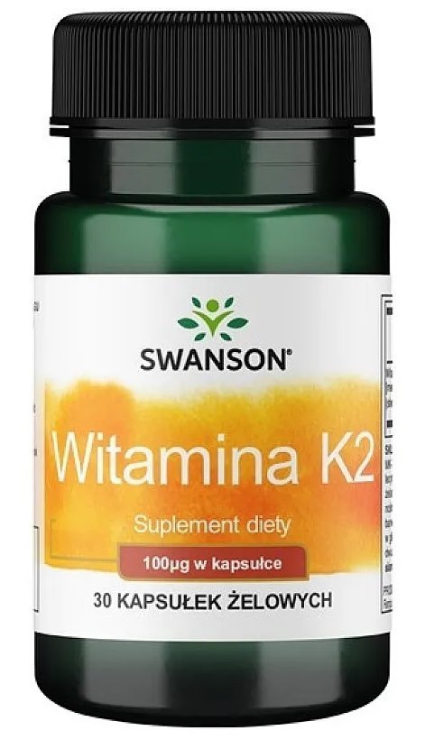 SWANSON Witamina K2 naturalna 100mcg, 30sgels.