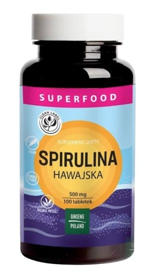Spirulina hawajska 500mg 100tabl. GINSENG POLAND