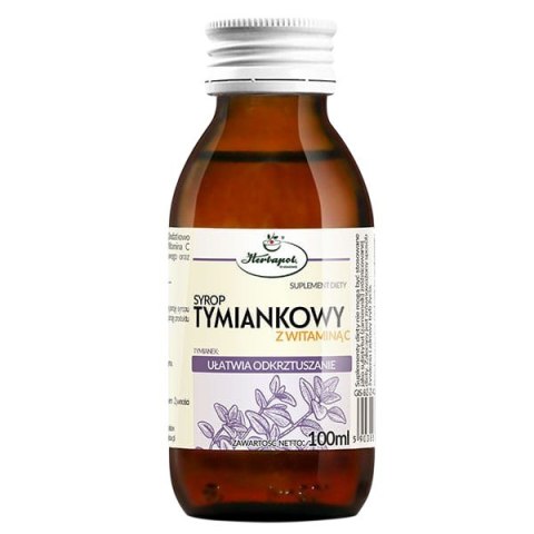 Syrop tymiankowy z wit. C 100ml HERBAPOL KRAKÓW