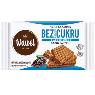 Wafle kakaowe bez dodatku cukru 110g WAWEL