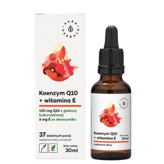 AURA HERBALS Koenzym Q10 + Witamina E - krople 30ml