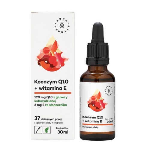 AURA HERBALS Koenzym Q10 + Witamina E - krople 30ml