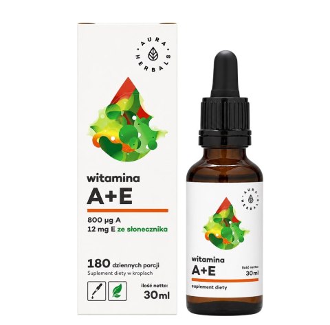 AURA HERBALS Witamina A + E - krople 30ml