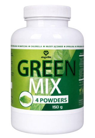 MyVita Green MIX 150g - chlorella, spirulina, jęczmień, matcha