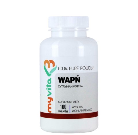 MyVita Wapń w proszku 100g - cytrynian wapnia