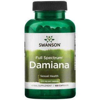 SWANSON Damiana 510mg, 100kaps.