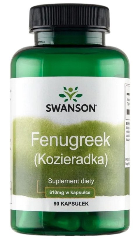 SWANSON Fenugreek 610mg, 90kaps. - Kozieradka