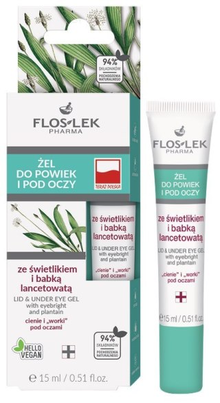Świetlik z babką lancetowatą tuba 15ml FLOSLEK