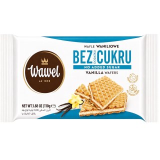 Wafle waniliowe bez dodatku cukru 110g WAWEL