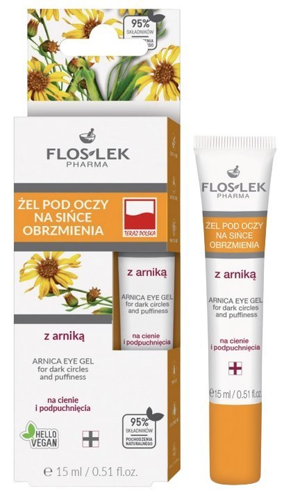 Żel arnikowy pod oczy na sińce, obrzmienia 15ml FLOSLEK