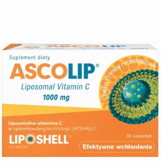 ASCOLIP 1000 mg Liposomalna Witamina C, 30 saszetek