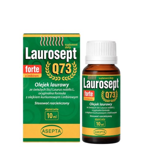 ASEPTA Laurosept FORTE Q73 10ml - Olejek laurowy + olejek z kurkumy i imbiru