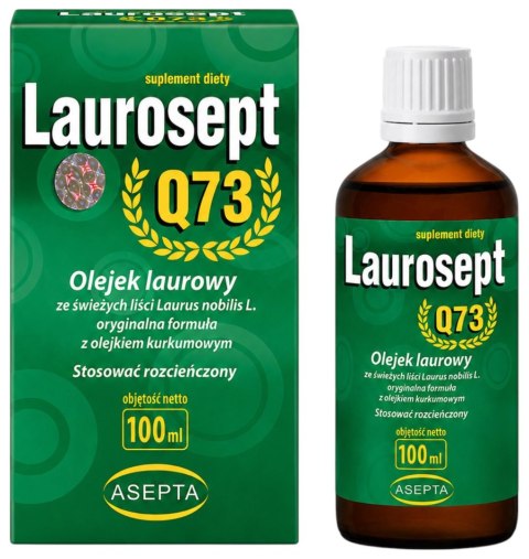 ASEPTA Laurosept Q73 100ml - Olejek laurowy + olejek z kurkumy