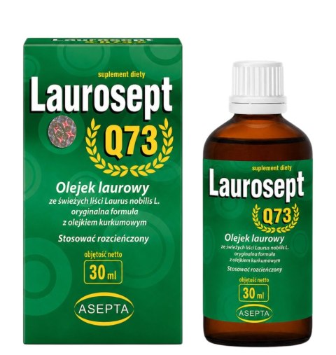 ASEPTA Laurosept Q73 30ml - Olejek laurowy + olejek z kurkumy