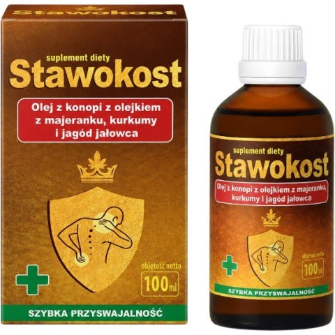 ASEPTA Stawokost - krople 100ml - olej z konopi + olejek z majeranku, kurkumy, jagód jałowca
