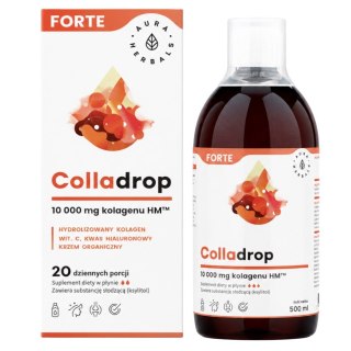 AURA HERBALS Colladrop FORTE płyn - kolagen morski 10000 mg, 500ml