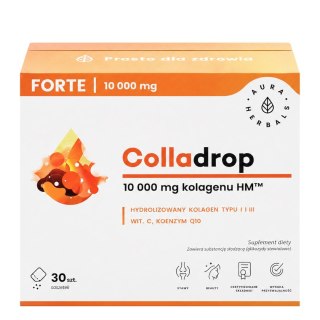 AURA HERBALS Colladrop FORTE saszetki - kolagen morski 10000 mg, 30 sasz.