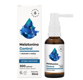 AURA HERBALS Melatonina Control + ekstrakt z melisy, aerozol 30ml