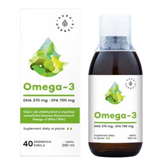 AURA HERBALS Omega-3 700 EPA/370 DHA w płynie 200ml