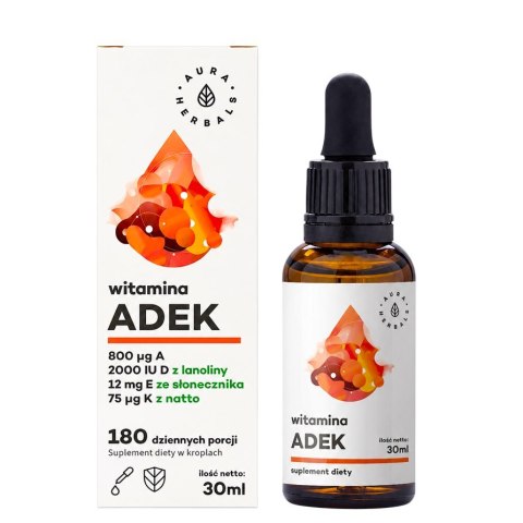 AURA HERBALS Witamina ADEK - krople 30ml