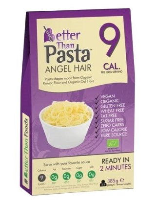 BETTER THAN FOODS Makaron Konjac Angel Hair bezglutenowy BIO 385g
