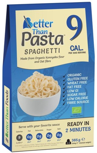 BETTER THAN FOODS Makaron Konjac Spaghetti bezglutenowy BIO 385g