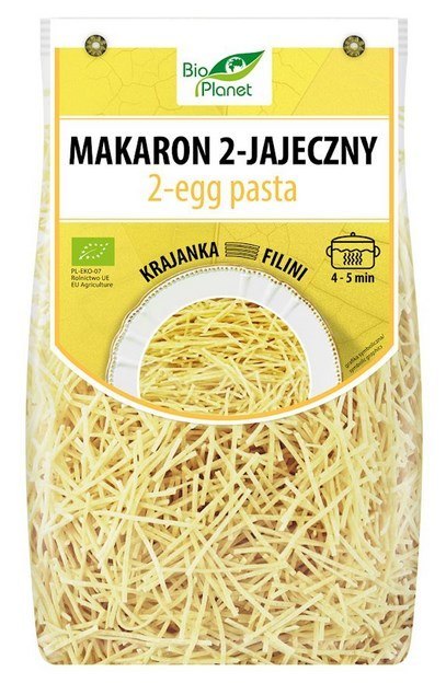 BIO PLANET Makaron 2-jajeczny krajanka BIO 250g