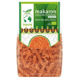 BIO PLANET Makaron z soczewicy czerwonej świderki BIO 250g