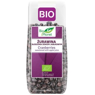 BIO PLANET Żurawina słodzona sokiem jabłkowym BIO 100g