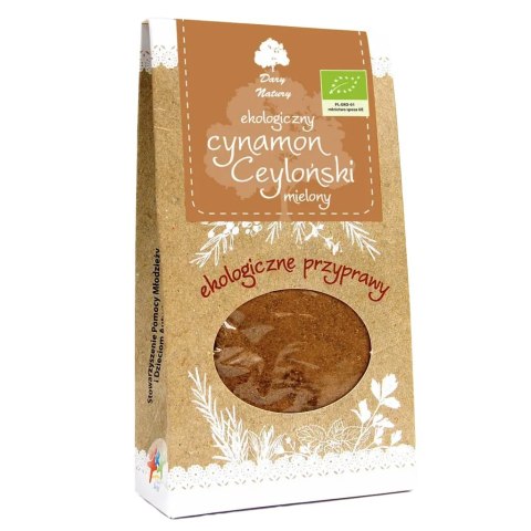 Cynamon Cejloński mielony BIO 50g DARY NATURY