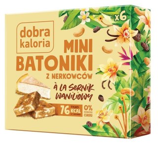 DOBRA KALORIA Mini batoniki a'la sernik waniliowy z nerkowców (6x17g) KUBARA
