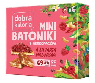 DOBRA KALORIA Mini batoniki a'la tarta malinowa z nerkowców (6x17g) KUBARA