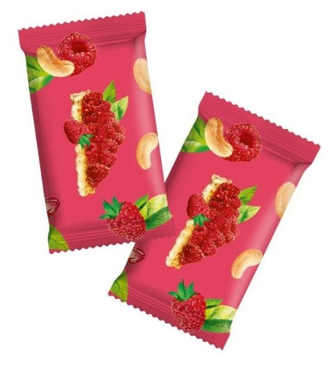 DOBRA KALORIA Mini batoniki a'la tarta malinowa z nerkowców (6x17g) KUBARA