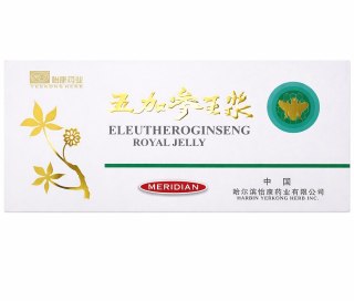 Eleutheroginseng Royal Jelly ampułki 10 x 10ml MERIDIAN - żeń-szeń suberyjski z mleczkiem pszczelim