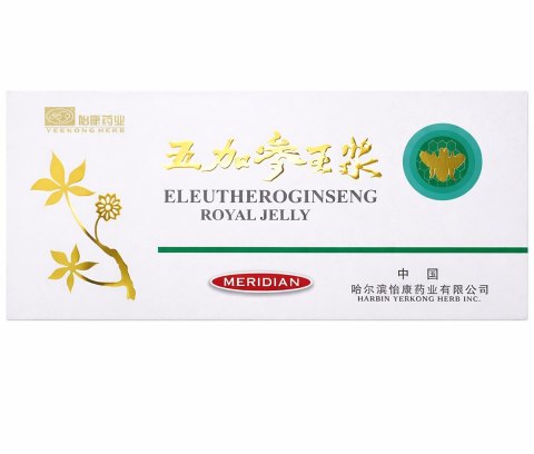 Eleutheroginseng Royal Jelly ampułki 10 x 10ml MERIDIAN - żeń-szeń suberyjski z mleczkiem pszczelim