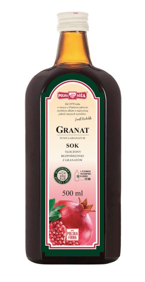 GRANAT sok 100% NFC 500ml bez dodatku cukru POLSKA RÓŻA