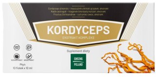 Kordyceps ekstrakt kompleks 10 fiolek x 10ml GINSENG POLAND