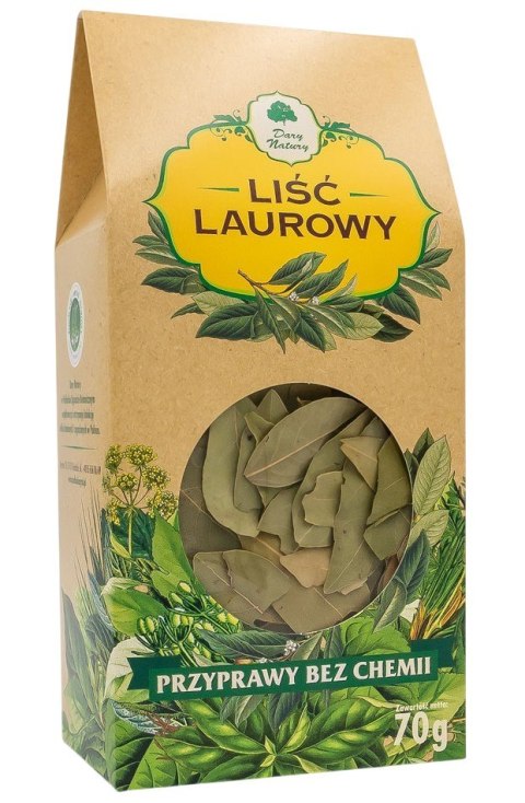 Liść laurowy - duży kartonik 70g DARY NATURY