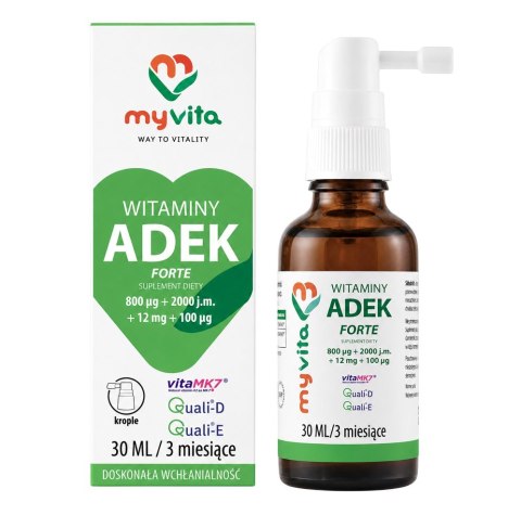 MyVita Witaminy ADEK Forte - krople 30ml