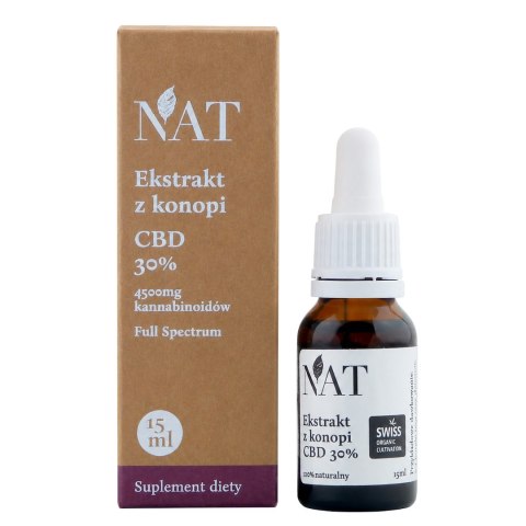 NAT Ekstrakt z konopi Full Spectrum 30% CBD 15ml