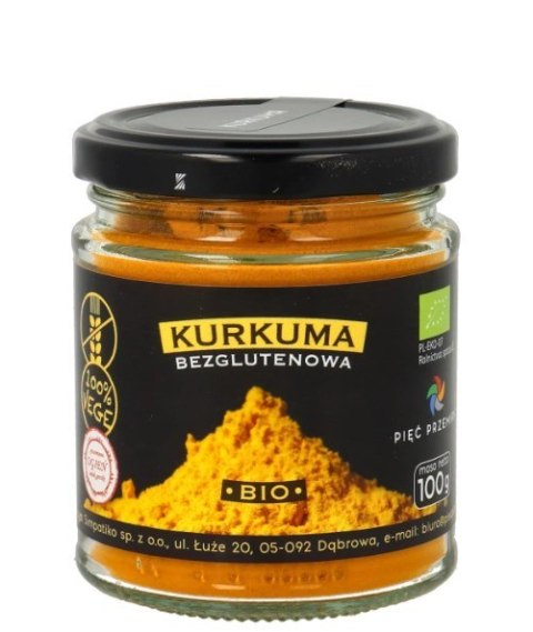 PIĘĆ PRZEMIAN Kurkuma bezglutenowa BIO 100g
