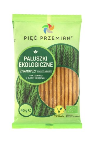 PIĘĆ PRZEMIAN Paluszki z samopszy pełnoziarniste BIO 45g