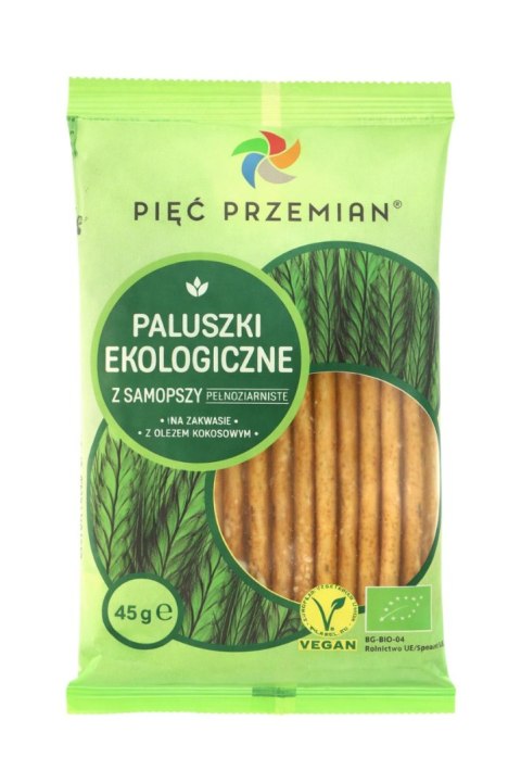 PIĘĆ PRZEMIAN Paluszki z samopszy pełnoziarniste BIO 45g