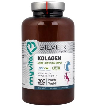 SILVER Kolagen Arthro + Beauty proszek typ I + II 200g MyVita