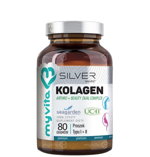 SILVER Kolagen Arthro + Beauty proszek typ I + II 80g MyVita