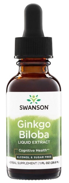 SWANSON Ginkgo Biloba ekstrakt płynny 29,6ml