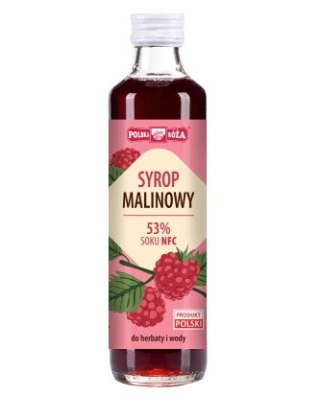 Syrop malinowy 250ml 53% soku POLSKA RÓŻA