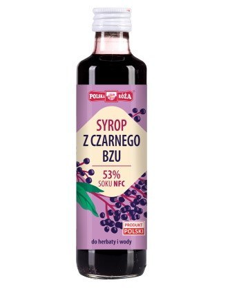 Syrop z czarnego bzu 250ml 53% soku POLSKA RÓŻA