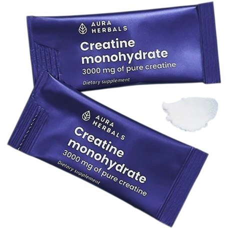 AURA HERBALS Kreatyna monohydrat saszetki 30 x 3,41g